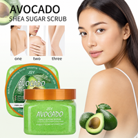 Shea Sugar Body Scrub 510g, 12 Varian dengan Kopi Vitamin C Asam Kojic Kunyit untuk Kulit Lebih Halus dan Bercahaya Private Label