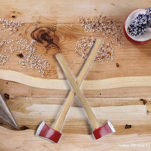 一鼎碳钢消防斧头，带木柄610毫米，全长3.5磅，用于DIY分级 - Product Image 3