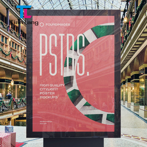 Caja de luz ultrafina de vidrio templado, cartelera montada en la pared, letrero de ascensor, cartel de menú luminoso LED - Product Image 6