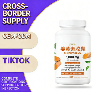 مسحوق جذور الكركم العضوي ومسحوق أوراق المورينجا العضوية مع كبسولات الكركمين للبيع بالجملة - Product Image 4