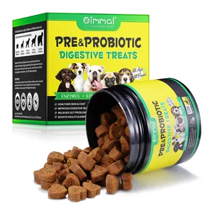 La migliore vendita 120 Soft mastica probiotici cani masticabili salute dell'intestino probiotici per animali domestici per cani allergie stagionali e pelle pruriginosa