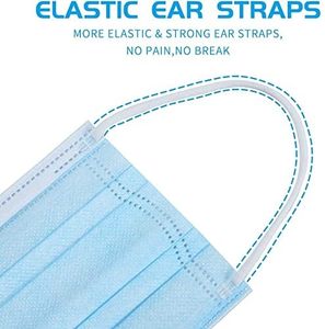 หน้ากากอนามัยแบบใช้แล้วทิ้ง <span class=keywords><strong>3</strong></span> ชั้น สีสันสดใส น้ำเงิน ขาว ชมพู ม่วง เหลือง และเขียว - Product Image 3