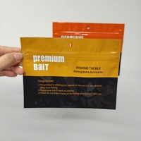 Sac de rangement refermable en PET pour leurres souples et appâts artificiels, idéal pour les jigs de longue portée, pour la pêche au bar et à la perche