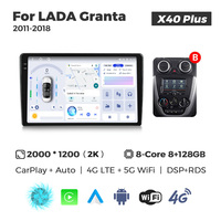 MEKEDE Multimedia UIS7865 8 Núcleos X10 X20 X30 X40 Inalámbrico Car-play Android Auto Android 15 2K QLED para LADA Granta 2011-2018