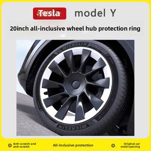 Para 2021-2024 Modelo Y 20 "Cubiertas de rueda-Tapas de cubo de cobertura completa con protección antiarañazos (Juego de 4) - Product Image 4
