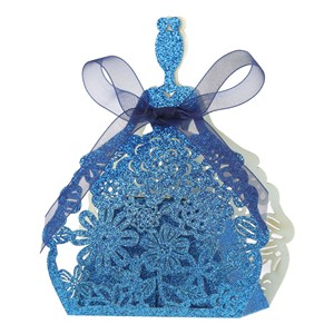 Boîtes à bonbons en papier en forme de mariée scintillante, boîtes à dragées creuses pour mariage, anniversaire, fête prénuptiale, décorations de fête, boîte cadeau de remerciement - Product Image 4