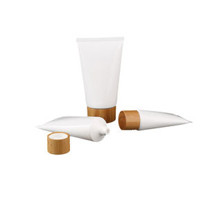 หลอดพลาสติก <span class=keywords><strong>PE</strong></span> 88มล. พร้อมฝาไม้ไผ่สำหรับครีมกันแดด BB ครีม<span class=keywords><strong>รองพื้น</strong></span>เครื่องสำอางแบบบีบหลอดพลาสติก - Product Image 2