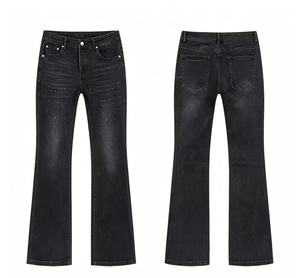 <span class=keywords><strong>Jeans</strong></span> da <span class=keywords><strong>Uomo</strong></span> Personalizzati all'Ingrosso, <span class=keywords><strong>Pantaloni</strong></span> Slim, Dritti o Svasati con Effetto Lavato, Strappi, Applicazioni in Strass e Patch - Product Image 4