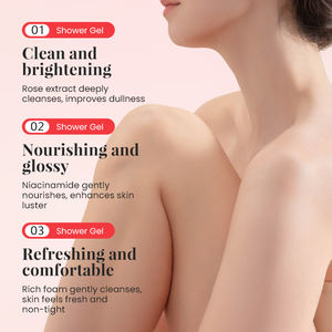 KORMESIC Gel Douche Parfum Floral Frais 200ml Rose Fleur de Cerisier Lavande Éclaircissant Hydratant Lavant Corporel en Gros - Product Image 3