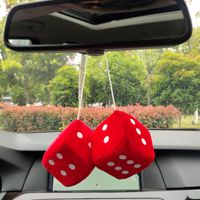 Boneka Dadu Plush Super Laris dengan Isian Kapas PP, Gantungan Kubus Mainan Plush, Boneka Hiasan Tas Ransel, Hiasan Dinding Mobil