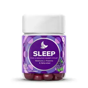 2024 Hot Sale Sleep Melatonin Herbal extract Gummies For Improving Sleep Help Eye Health Depression