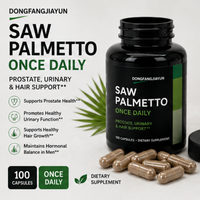 Capsules d'extrait de palmier nain OEM pour hommes – Bien-être quotidien, soutien de la prostate, des voies urinaires et des cheveux – Complément alimentaire – 100 capsules