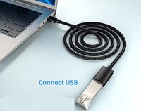 Cable de extensión USB 3.0, cable macho a hembra de alta transferencia de datos, compatible con cámara web, teclado, unidad flash, disco duro, impresora