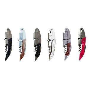 Laser Engraved Logo 3 In 1 Stainless Steel <b>Wine</b> Cork Screw Opener Gift Set 2 Step Wooden Handle <b>Wine</b> Bottle Opener Corkscrew Kit - Product Image 2