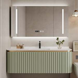 Mobile da <span class=keywords><strong>Bagno</strong></span> Moderno di Lusso 2024 con Specchio a LED Intelligente e Lavabo Integrato, Non <span class=keywords><strong>per</strong></span> Hotel, Non Usato o Economico - Product Image 4