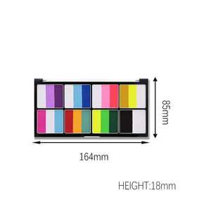 Peinture de maquillage professionnelle imperméable et non toxique de 42 couleurs avec pinceaux et éponges pour le visage et les fournitures d'art corporel pour enfants - Product Image 3