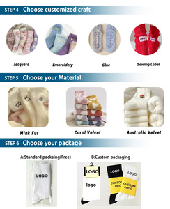 Leopard Phụ Nữ Fluffy Vớ Mùa Đông Ấm Áp Ống Ngủ Vớ Mờ Sang Trọng Trong Nhà Vớ Hỗ Trợ Mô Hình Tùy Chỉnh - Product Image 4