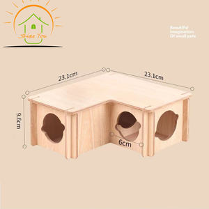 Yüksek kalite ve ucuz fiyat hamster kafes pet evler chinchilla ve gine domuzları için mobilya ahşap pet house - Product Image 6
