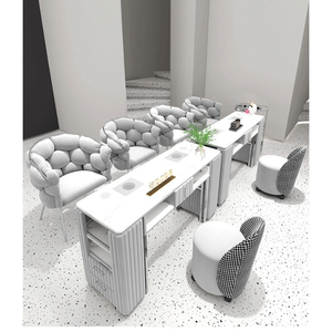 Juego de Mesa y Silla de Manicura de Diseño Moderno y Lujoso, Equipo de Salón con Extractor de Polvo para Salón de Belleza - Product Image 6