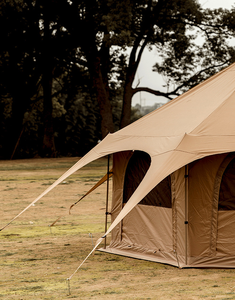 Carpa de Camping Octogonal de Lujo, Estilo Yurta, para las Cuatro Estaciones, de Dos Pisos, con una Habitación, Gran Protección contra la Lluvia y el Sol, con Orificio para Estufa - Product Image 4