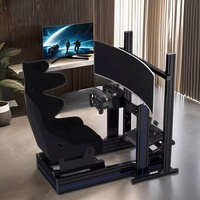 Simulateur profil aluminium volant personnalisé Cockpit simulateur de jeu de conduite superbe Cockpit avec vraie chaise course