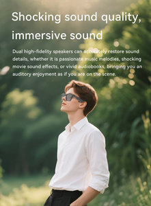 สินค้ามาใหม่ E03L อุปกรณ์อัจฉริยะ แว่นตาแปลภาษา บลูทูธ แว่นตาอัจฉริยะไร้สายพร้อมกล้องวิดีโอ สำหรับผู้ชายและผู้หญิง - Product Image 4