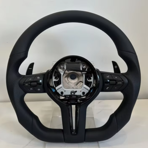 Volant sport en cuir de qualité supérieure pour BMW, pour les modèles Série 3 F10/F30/F90/F01/F12/M3/M6/E90/Z4/X1/X6, modèle <span class=keywords><strong>TN3</strong></span> - Product Image 1