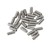 Vis sans tête à six pans creux en acier inoxydable 304 de grade B, extrémité concave, bout coupé, M3 métrique