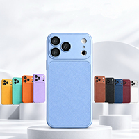 Étui de protection intégrale antichoc en cuir PU de luxe avec protection d'objectif pour iPhone 18 17 16 15 14 13 18 Pro Max
