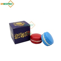 Boîte cadeau en papier pliable de luxe personnalisée, 2 packs, avec motif macaron et dorure à chaud, pour desserts, biscuits, anniversaires et événements