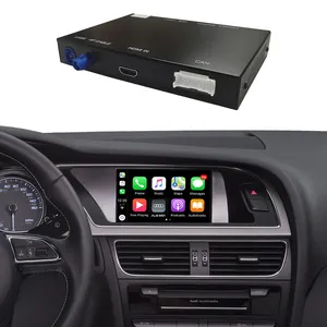 כביש למעלה מולטימדיה אלחוטי Carplay אנדרואיד אוטומטי ממשק מפענח עבור אאודי A4 A5 (2009-2015) עם מערכת MMI 3G / MMI 3G +