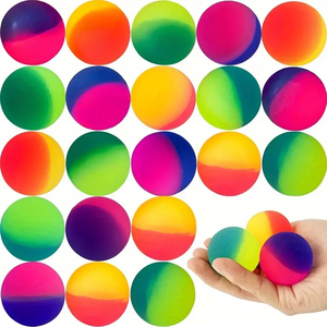 Ballon rebondissant en caoutchouc synthétique givré, 27mm, 32mm, 35mm, 45mm, certifié EN71, pour le sport et la promotion, vente en gros - Product Image 1