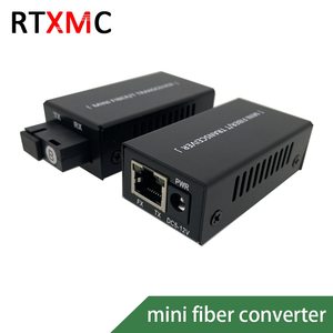 Convertisseur de média à fibre optique <span class=keywords><strong>MC</strong></span> 1F1E de petite taille, émetteur-récepteur simple, 25 km, SC 10/100M, monomode, fibre unique, 155M, 1310NM, 1550nm M - Product Image 6