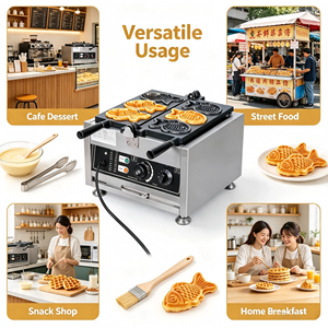 เตาอบวาฟเฟิลไฟฟ้าแบบพกพา 220V รุ่นใหม่ ผลิตภาพสูง 10 ช่อง ดีไซน์สแตนเลส เหมาะสำหรับร้านเบเกอรี่ ร้านอาหาร บริการอาหารว่าง - Product Image 5