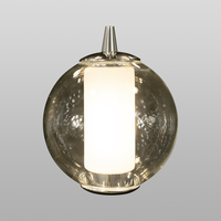 Lustre LED en verre en forme de globe, escalier en spirale, luminaire suspendu multi-grossesurs, lustre architectural pour hall à plafond haut