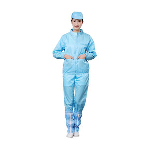 Bata de Laboratorio de Poliéster Antiestática de Manga Larga, Overol Ignífugo, Protección ESD, <span class=keywords><strong>Ropa</strong></span> de Trabajo de Seguridad Lavable para Personas Sensibles - Product Image 3