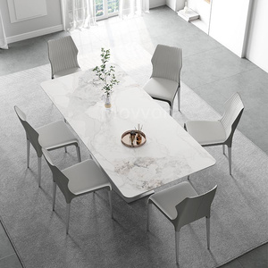 Luxury Italian Deluxe Dining Chair Modern Marble Dining Room Furniture <strong>Diner</strong> <strong>Table</strong> <strong>Set</strong> - Product Image 1