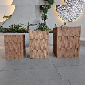 Magnesia antica <span class=keywords><strong>grande</strong></span> <span class=keywords><strong>giardino</strong></span> fioriera lungo tubo vaso di fiori casa e vivaio arredamento Stock per giardini - Product Image 1