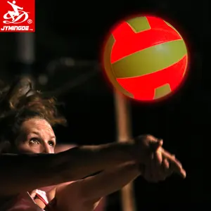 Светодиодный светящийся в темноте светящийся резиновый пляжный Волейбольный мяч