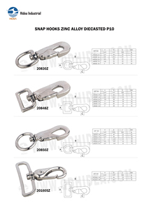 Mosquetón de Aleación de Zinc Fundido a Presión, Tipo Perno, Giratorio, Niquelado, de Liberación Rápida, Conector para Collar de Perro y Correa - Product Image 6