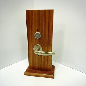 Ensemble de poignées de porte en or brillant, finition nickel satiné, levier courbé pour portes intérieures en bois haut de gamme résidentielles - Product Image 2