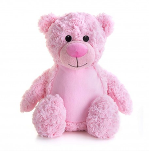Orsacchiotto Personalizzabile OEM con Pancia Bianca per Sublimazione, Giocattolo in Peluche Bianco, Blu e Rosa per Bambini e Omaggi Aziendali, Basso MOQ - Product Image 3