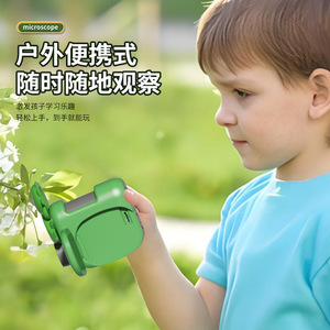 Microscope DV portable pour enfants Smart Forest 100-1600X, jouet d'exploration scientifique en plein air - Product Image 3