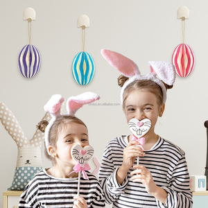 Pendentif en papier 3D en forme <span class=keywords><strong>de</strong></span> nid d'abeille, thème Pâques, décoration <span class=keywords><strong>de</strong></span> fête intérieure pour la maternelle et les fournitures <span class=keywords><strong>de</strong></span> classe - Product Image 5
