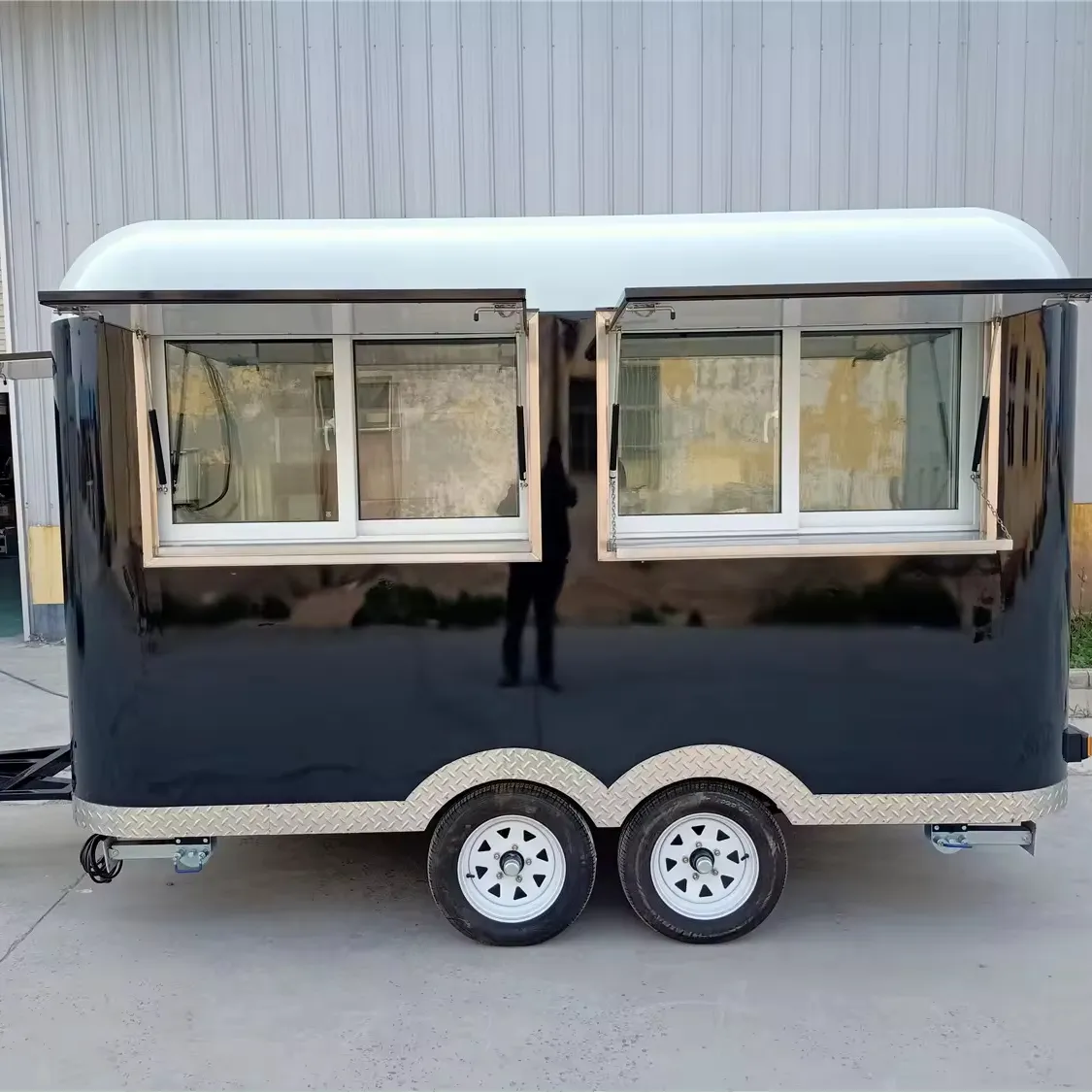 Fully equipment commercial food truck dealers mobile food trailer