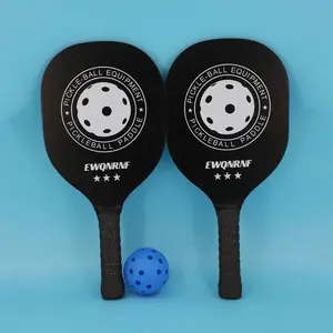 Hot Selling Aangepaste Logo Beste Prijs Hoge Kwaliteit Augurk Bal Paddle Racket Pickleball Paddle Set