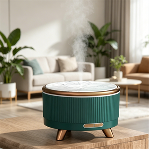 <span class=keywords><strong>Diffuseur</strong></span> d'<span class=keywords><strong>huile</strong></span> <span class=keywords><strong>essentielle</strong></span> et d'arôme de 500ml, humidificateur d'air avec 7 couleurs Led changeantes et couverture en <span class=keywords><strong>marbre</strong></span> - Product Image 2