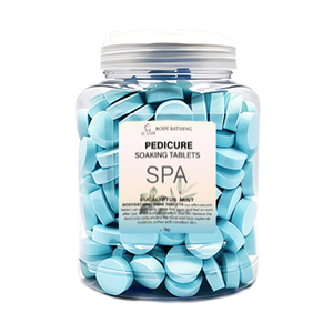 Boules effervescentes de bain de pieds pour diabétiques, faites à la main, de luxe, 100% naturelles, soin des pieds, spa nerveux, anti-gonflement, rehydratation des pieds, 1000g - Product Image 1