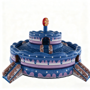 Castillo <span class=keywords><strong>Inflable</strong></span> con Temática <span class=keywords><strong>de</strong></span> Pastel, Castillo <span class=keywords><strong>Inflable</strong></span> para Jugar al Escondite, Trampolín para Niños para Fiestas <span class=keywords><strong>de</strong></span> Cumpleaños y Parques <span class=keywords><strong>de</strong></span> Diversiones - Product Image 1