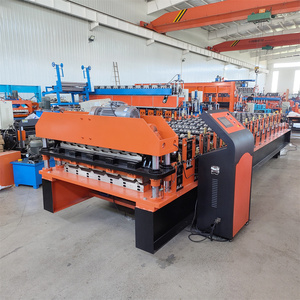 High Quality Roofing <b>Sheet</b> Making Machine Roofing <b>Tile</b> Double Layer Roll Forming Machine - Product Image 6